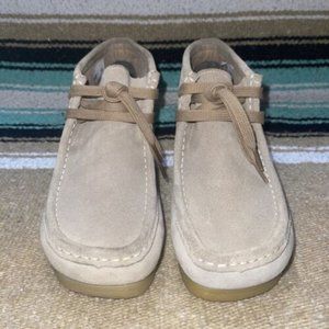 Clarks Wallabee-Style Men's Stinson Hi Sand Suede Casual Shoes Size -- 9M EUC